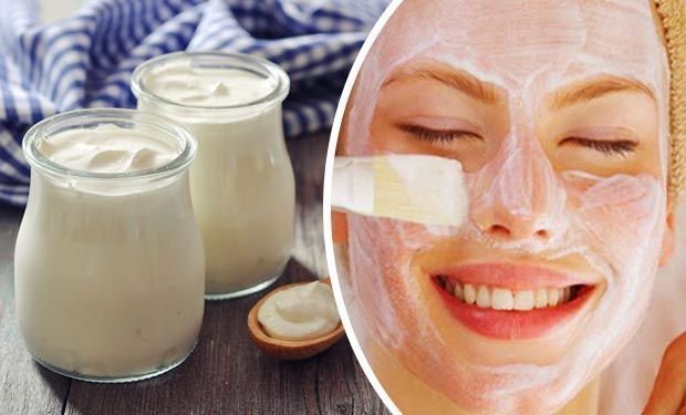 mascarilla con yogur natural para la piel seca