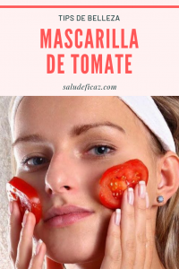 mascarilla de tomate para las manchas de la cara
