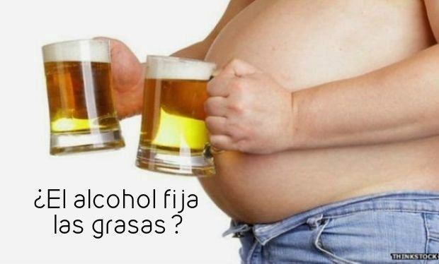 el alcohol fija las grasas