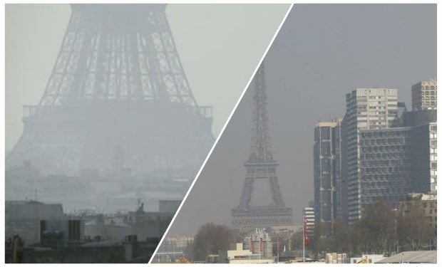 contaminacion del aire en Francia