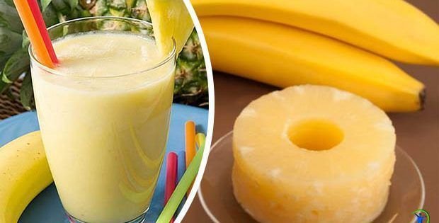 batido de platano y piña para adelgazar